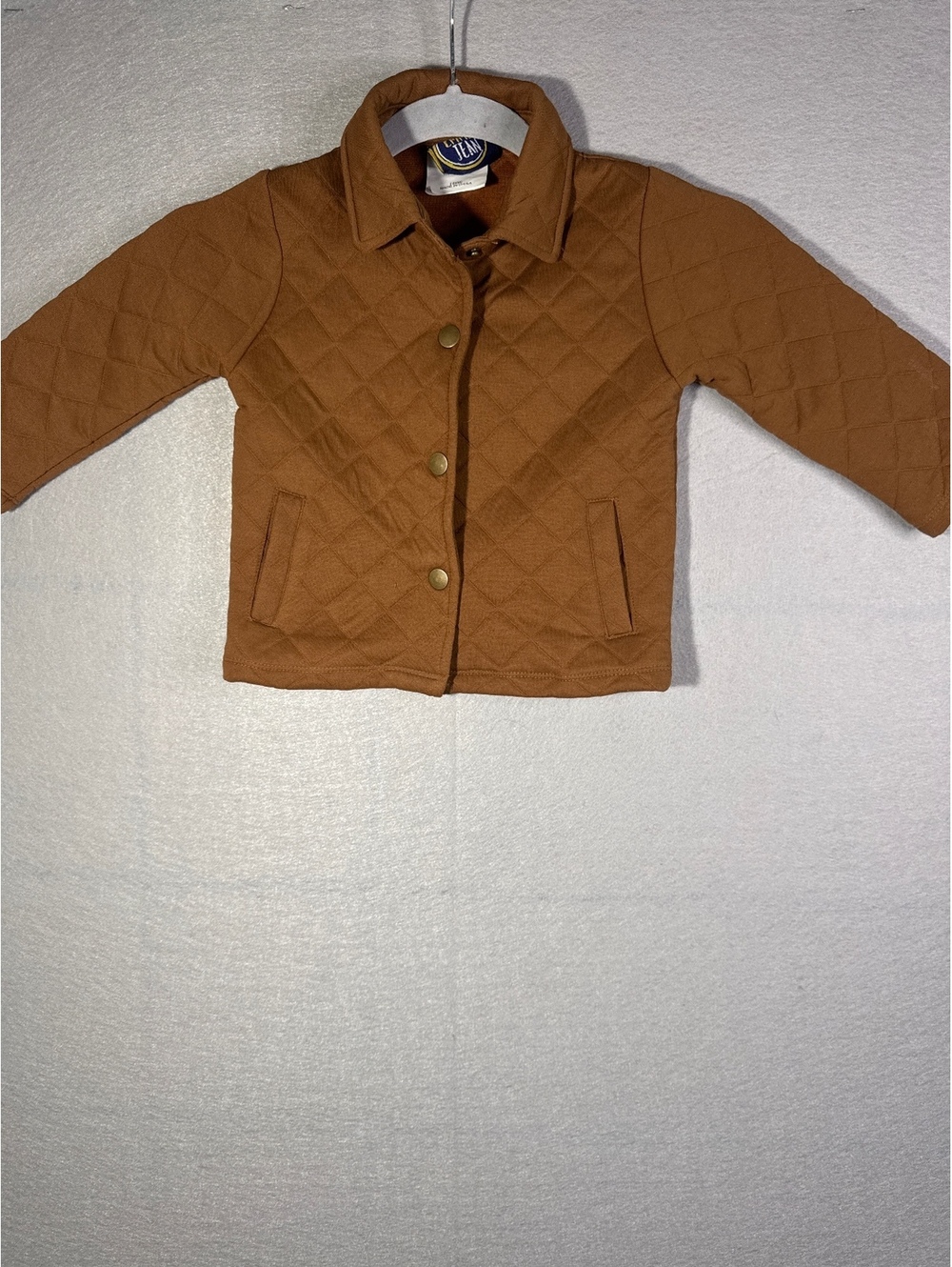Emma Jean Kids Quilted Jacket Brown 24M Polyester